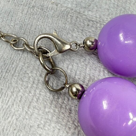 Trolls Pendant Chunky Beaded Necklace Multicolor Pastels Adjustable Women Girls - Picture 16 of 16